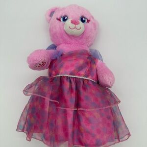 Build-A-Bear Pink and Purple Stuffed Animal with Tutu